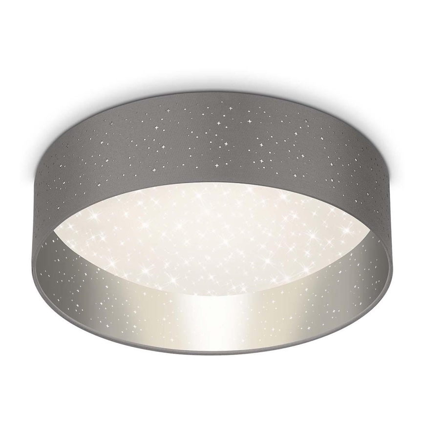Briloner 3882-014 - LED-kattovalaisin MAILA STARRY LED/18W/230V harmaa/hopea