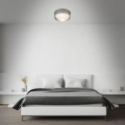 Briloner 3882-014 - LED-kattovalaisin MAILA STARRY LED/18W/230V harmaa/hopea