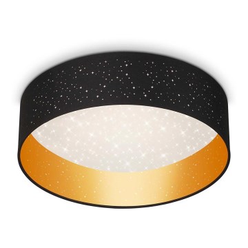 Briloner 3882-015 - LED-kattovalaisin MAILA STARRY LED/18W/230V musta/kulta
