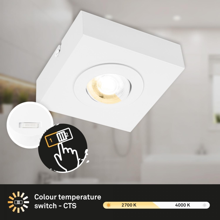 Briloner 3996016 - LED-kohdevalaisin CTS LED/4W/230V 2700/4000K valkoinen