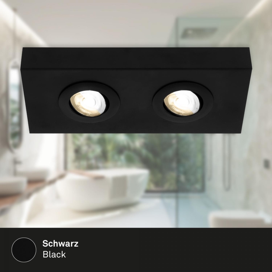 Briloner 3996025 - LED-kohdevalaisin CTS 2xLED/4W/230V 2700/4000K musta