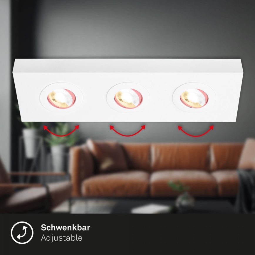 Briloner 3996036 - LED-kohdevalaisin CTS 3xLED/4W/230V 2700/4000K valkoinen