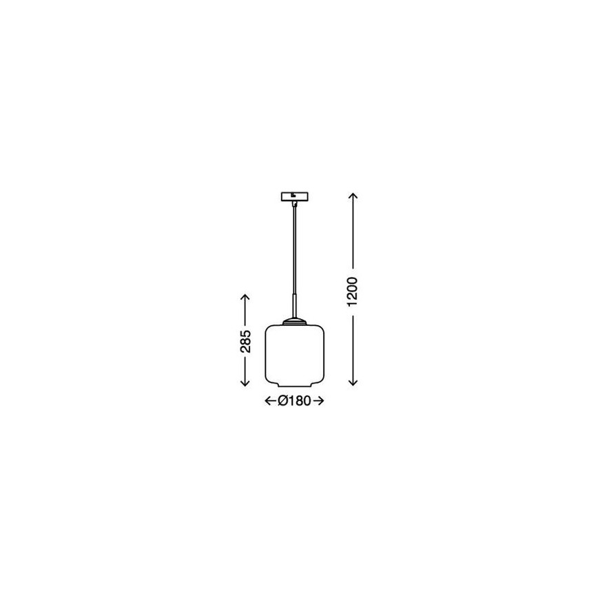 Briloner 4011-017 - Kattokruunu narulla 1xE27/40W/230V