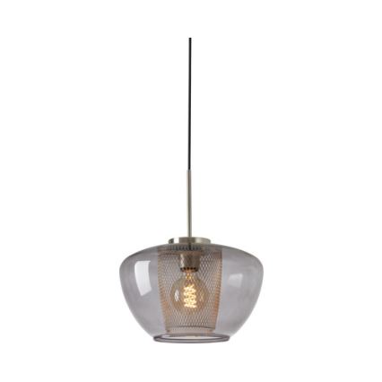 Briloner 4016-014 - Kattokruunu johdossa SEVENTIES 1xE27/40W/230V läpinäkyvä