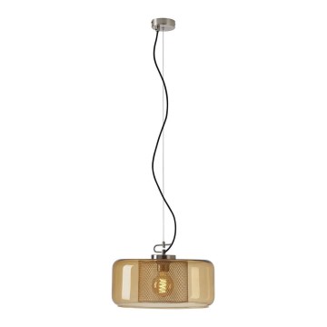 Briloner 4018-017 - Kattokruunu johdossa SEVENTIES 1xE27/40W/230V kulta