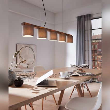 Briloner 4075-054 - Riippuvalaisin johdolla 5xE14/25W/230V