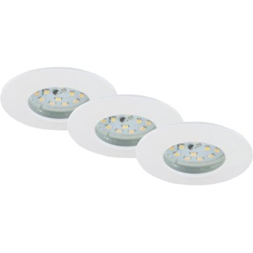 Briloner 6994-036 - 3 kpl kylpyhuoneen LED-alasvalosarja LED/5W/230V IP44