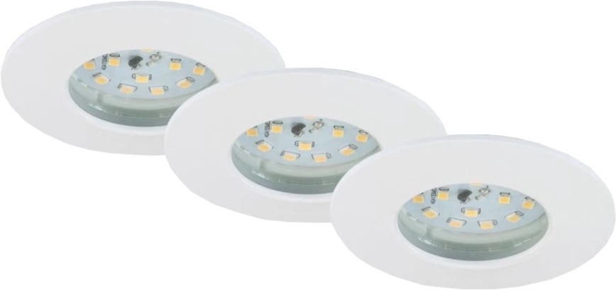 Briloner 6994-036 - 3 kpl kylpyhuoneen LED-alasvalosarja LED/5W/230V IP44