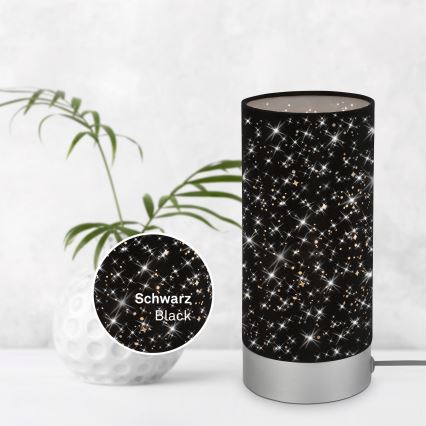 Briloner 7028-015 - Pöytävalaisin STARRY SKY 1xE14/25W/230V musta