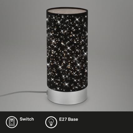 Briloner 7028-015 - Pöytävalaisin STARRY SKY 1xE14/25W/230V musta