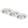 Briloner 7041-036 - SETTI 3x LED Kylpyhuoneen upotettava valo LED/4,9W/230V IP44 valkoinen