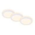 Briloner 7055-036 - SETTI 3x LED Kylpyhuoneen upotettava valo LED/3W/230V IP44
