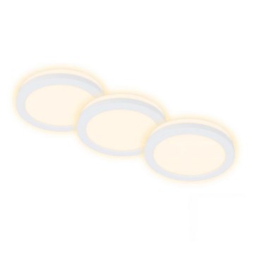 Briloner 7055-036 - SETTI 3x LED Kylpyhuoneen upotettava valo LED/3W/230V IP44