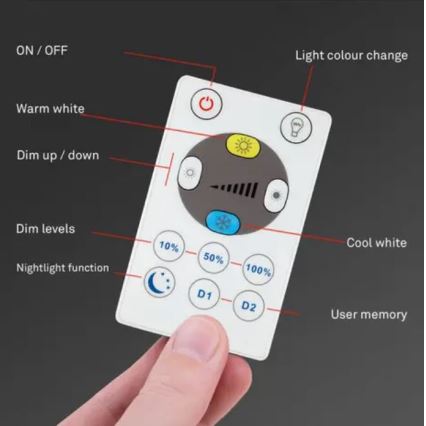 Briloner 7058-016 - LED Himmennettävä valo SLIM LED/18W/230V 2700-6500K Wi-Fi Tuya + kauko-ohjaus