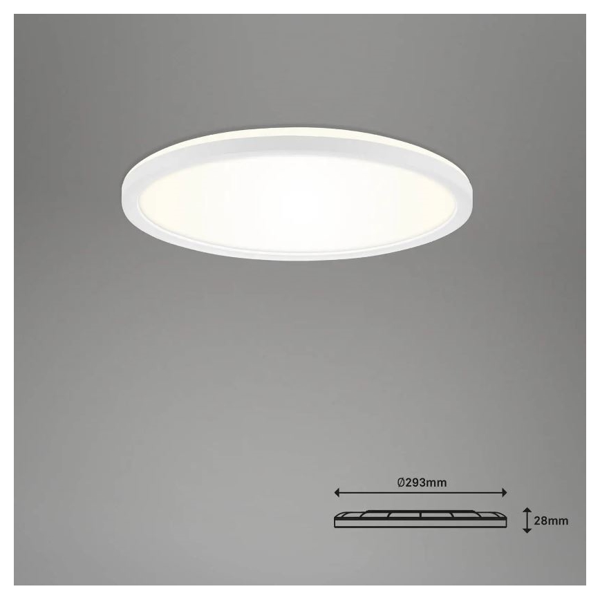 Briloner 7058-016 - LED Himmennettävä valo SLIM LED/18W/230V 2700-6500K Wi-Fi Tuya + kauko-ohjaus