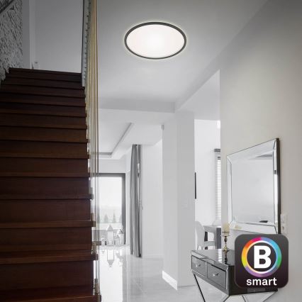 Briloner 7059-015 - Himmennettävä LED-kattovalaisin SLIM LED/22W/230V 2700-6500K Wi-Fi Tuya + kauko-ohjaus