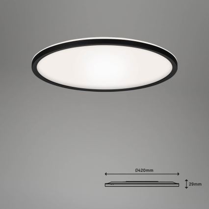 Briloner 7059-015 - Himmennettävä LED-kattovalaisin SLIM LED/22W/230V 2700-6500K Wi-Fi Tuya + kauko-ohjaus