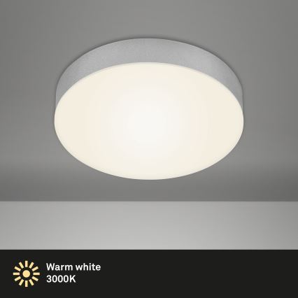 Briloner 7065-014 - LED-kattovalaisin FLAME LED/16W/230V hopea