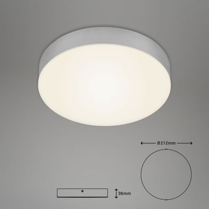 Briloner 7065-014 - LED-kattovalaisin FLAME LED/16W/230V hopea