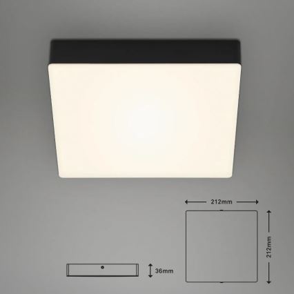 Briloner 7070-015 - LED-kattovalaisin FLAME LED/16W/230V musta