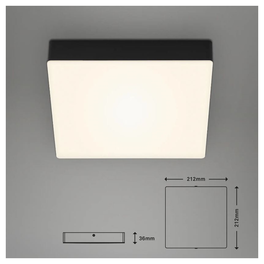 Briloner 7070-015 - LED-kattovalaisin FLAME LED/16W/230V musta