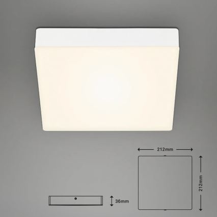 Briloner 7070-016 - LED-kattovalaisin FLAME LED/16W/230V valkoinen