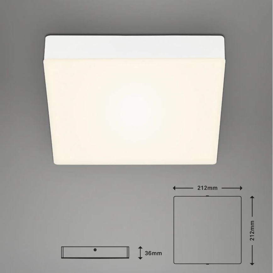 Briloner 7070-016 - LED-kattovalaisin FLAME LED/16W/230V valkoinen