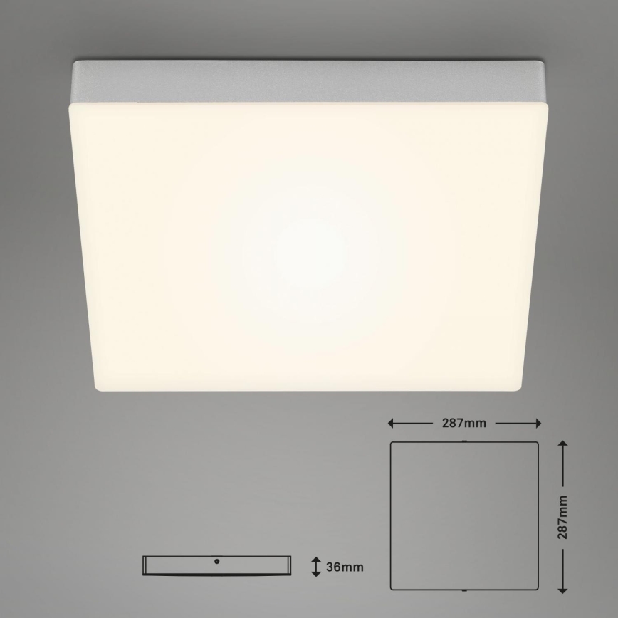 Briloner 7071-014 - LED-kattovalaisin FLAME LED/21W/230V 3000K 28,7x28,7 cm hopea