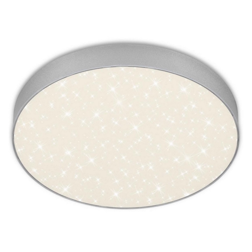 Briloner 7074-414 - LED-kattovalaisin STAR SKY LED/21W/230V 4000K halkaisija 28 cm hopea