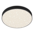 Briloner 7074-415 - LED-kattovalaisin STAR SKY LED/21W/230V 4000K halkaisija 28 cm musta