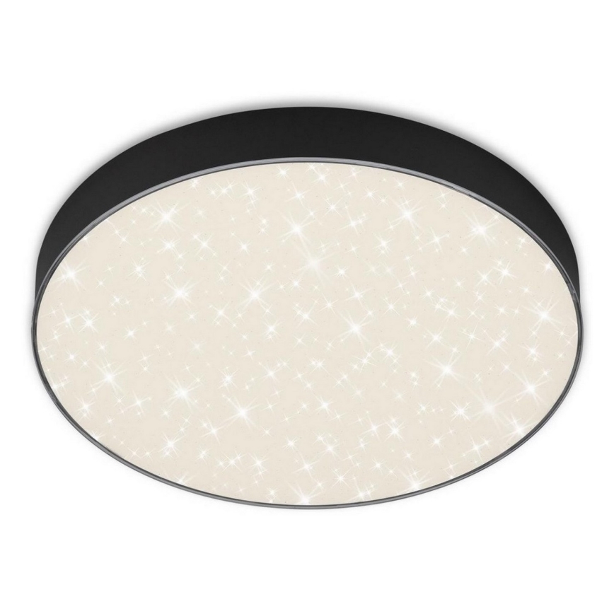 Briloner 7074-415 - LED-kattovalaisin STAR SKY LED/21W/230V 4000K halkaisija 28 cm musta