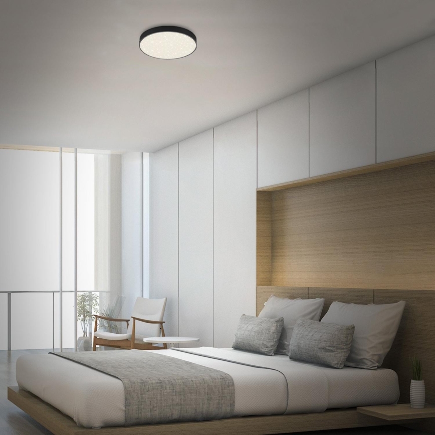 Briloner 7074-415 - LED-kattovalaisin STAR SKY LED/21W/230V 4000K halkaisija 28 cm musta