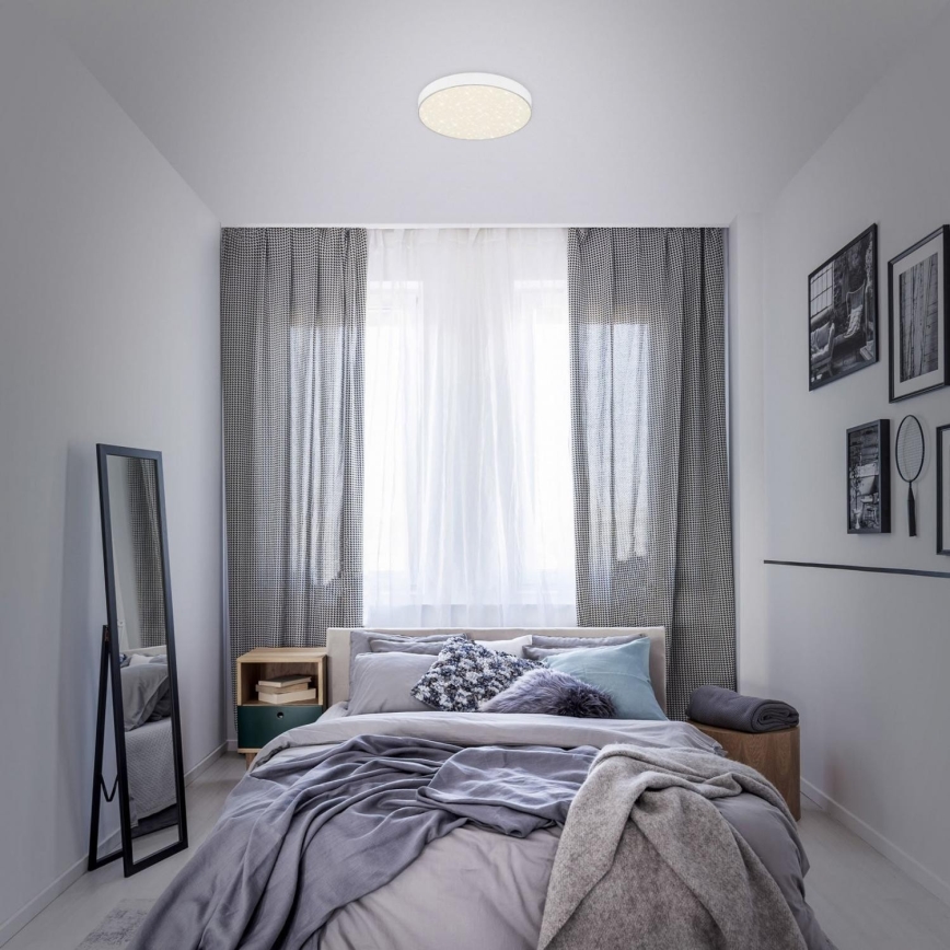 Briloner 7074-416 - LED-kattovalaisin STAR SKY LED/21W/230V 4000K halkaisija 28 cm valkoinen