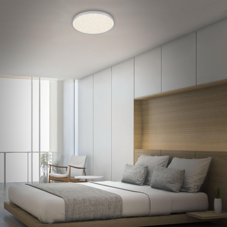 Briloner 7075-414 - LED-kattovalaisin STAR SKY LED/24,5W/230V 4000K halkaisija 38 cm hopea