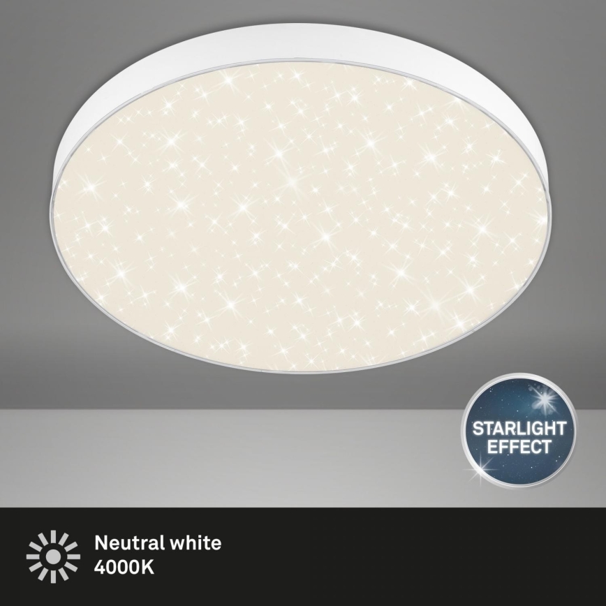 Briloner 7075-416 - LED-kattovalaisin STAR SKY LED/24,5W/230V 4000K halkaisija 38 cm valkoinen