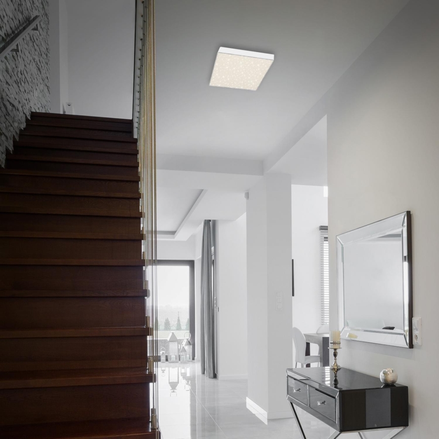 Briloner 7077-416 - LED-kattovalaisin STAR SKY LED/16W/230V 4000K 21x21 cm valkoinen