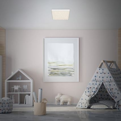 Briloner 7077-416 - LED-kattovalaisin STAR SKY LED/16W/230V 4000K 21x21 cm valkoinen