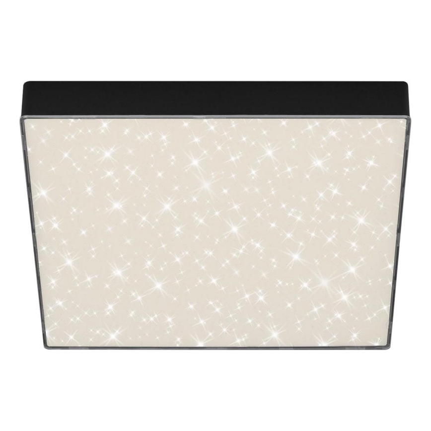 Briloner 7078-415 - LED-kattovalaisin STAR SKY LED/21W/230V 4000K 28x28 cm musta
