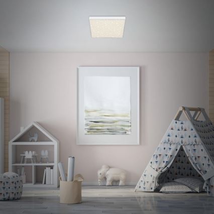 Briloner 7078-416 - LED-kattovalaisin STAR SKY LED/21W/230V 4000K 28x28 cm valkoinen