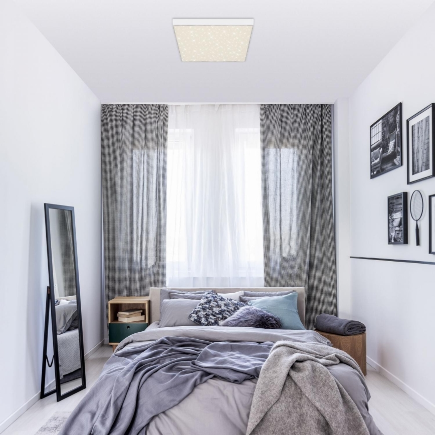 Briloner 7078-416 - LED-kattovalaisin STAR SKY LED/21W/230V 4000K 28x28 cm valkoinen