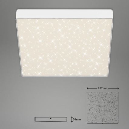 Briloner 7078-416 - LED-kattovalaisin STAR SKY LED/21W/230V 4000K 28x28 cm valkoinen