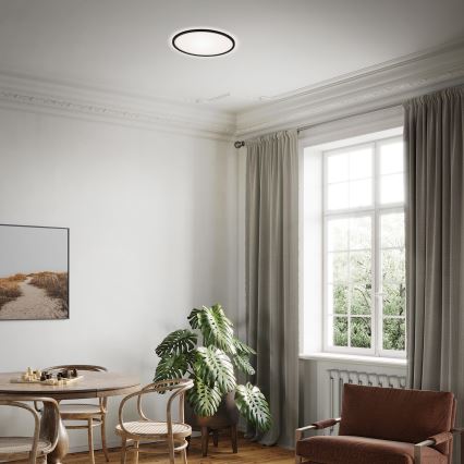 Briloner 7079-015 - Himmennettävä LED-kattovalaisin SLIM LED/18W/230V 2700-6500K + kauko-ohjaus