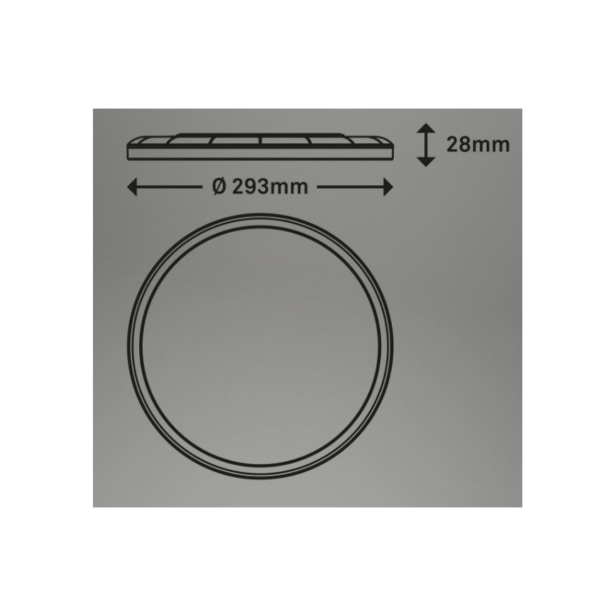 Briloner 7079-015 - Himmennettävä LED-kattovalaisin SLIM LED/18W/230V 2700-6500K + kauko-ohjaus