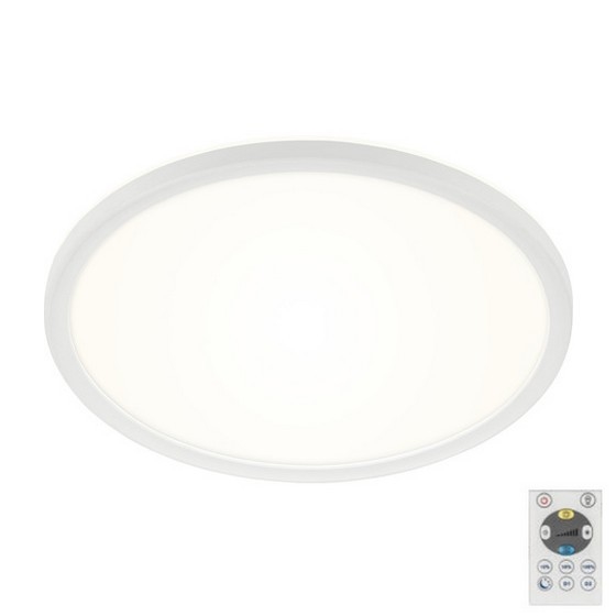 Briloner 7079-016 - Himmennettävä LED-kattovalaisin SLIM LED/18W/230V 2700-6500K + kauko-ohjaus