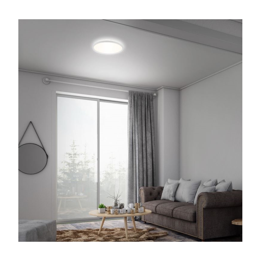 Briloner 7079-016 - Himmennettävä LED-kattovalaisin SLIM LED/18W/230V 2700-6500K + kauko-ohjaus