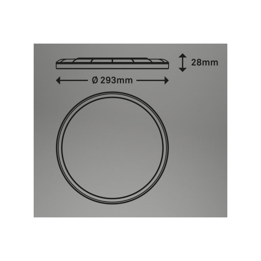 Briloner 7079-016 - Himmennettävä LED-kattovalaisin SLIM LED/18W/230V 2700-6500K + kauko-ohjaus
