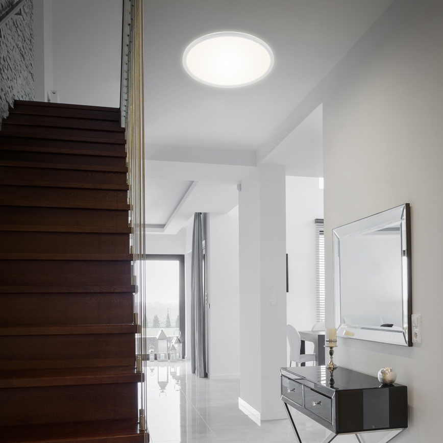 Briloner 7080-016 - Himmennettävä LED-kattovalaisin SLIM LED/22W/230V 2700-6500K + kauko-ohjaus