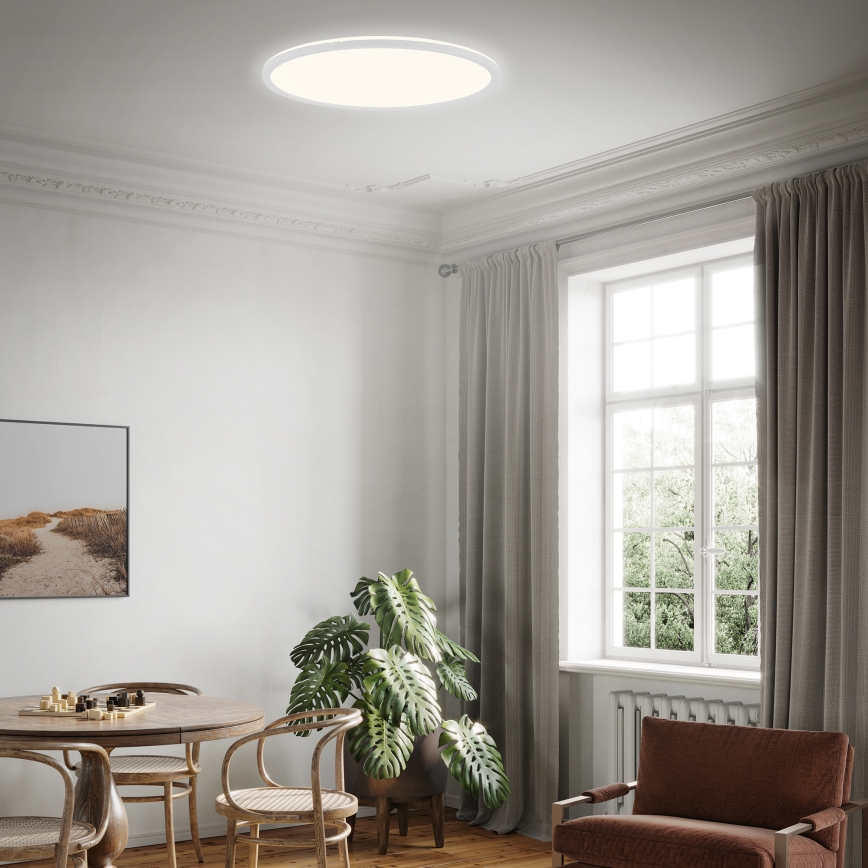 Briloner 7080-016 - Himmennettävä LED-kattovalaisin SLIM LED/22W/230V 2700-6500K + kauko-ohjaus