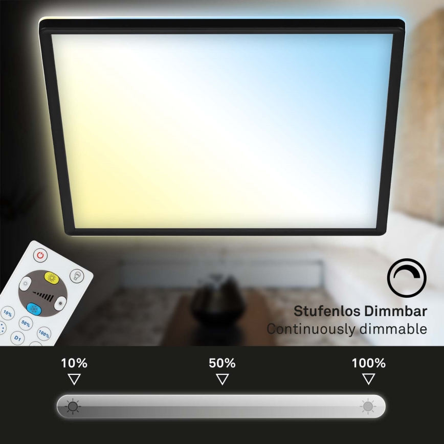 Briloner 7081-015 - Himmennettävä LED-kattovalaisin SLIM LED/18W/230V 2700-6500K + kauko-ohjaus