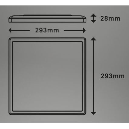 Briloner 7081-015 - Himmennettävä LED-kattovalaisin SLIM LED/18W/230V 2700-6500K + kauko-ohjaus
